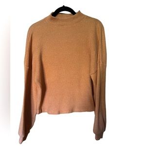 SO cropped mock turtleneck sweater size large